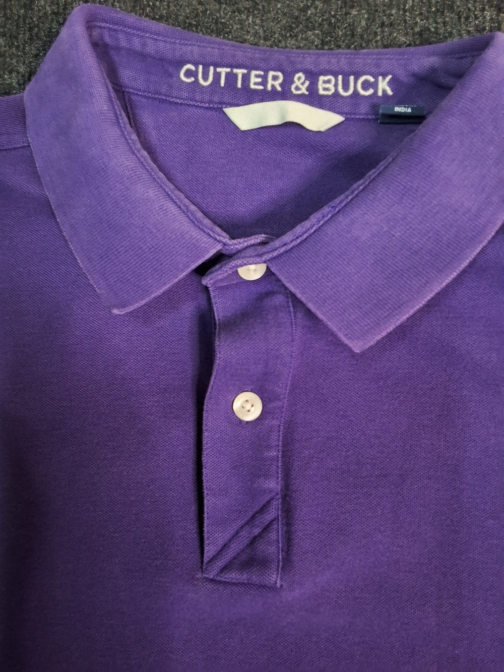 Cutter & Buck Men's Purple Polo Shirt